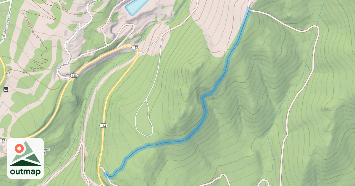 Map of Tushar Ridge Trail