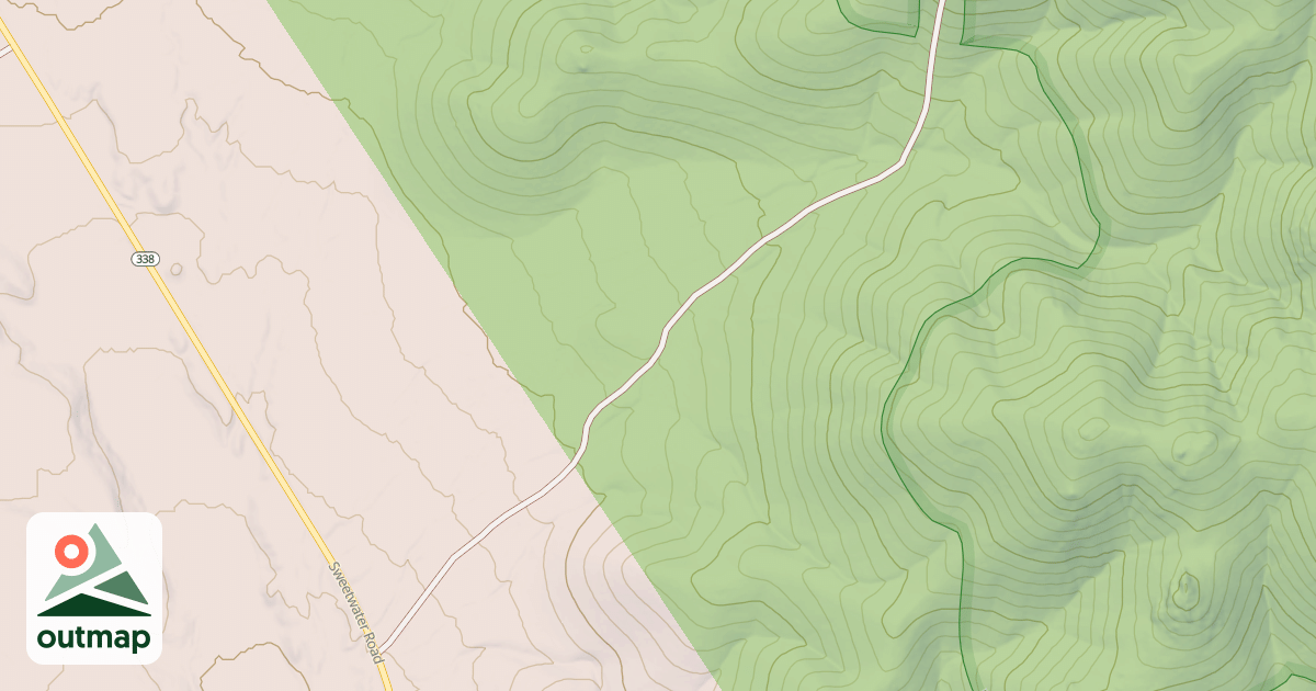 Map of SWEETWATER PEAK ROAD