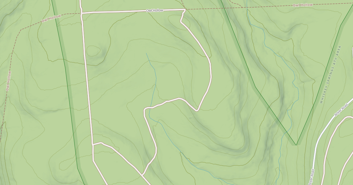 Map preview of Whiskey Springs Trails