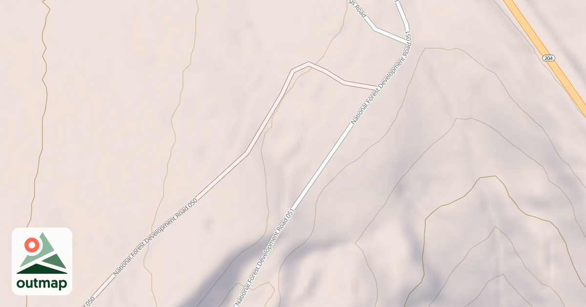Map of SPOUT SPRGS REC RES EAST LOOP