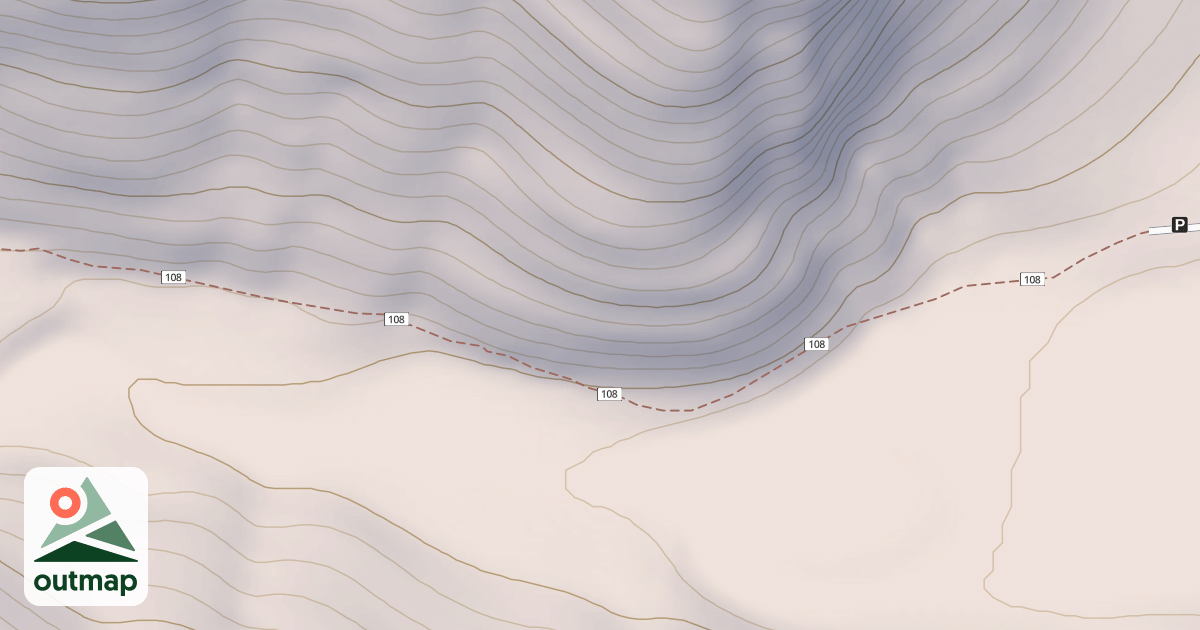 Map of Route Creek Pass