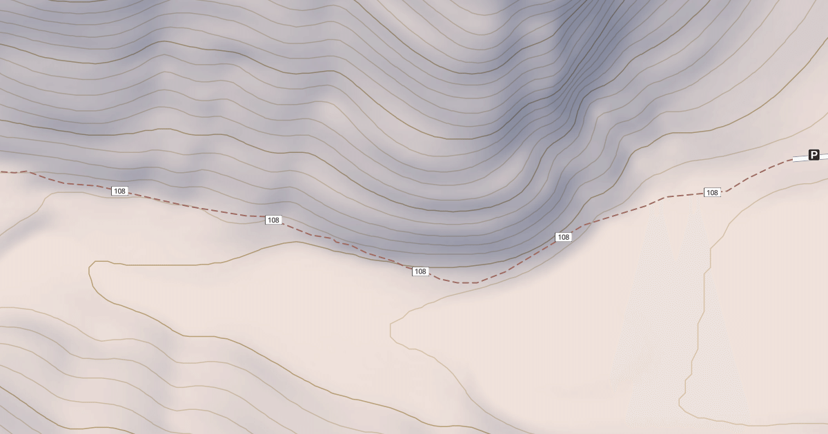 Map preview of Route Creek Pass