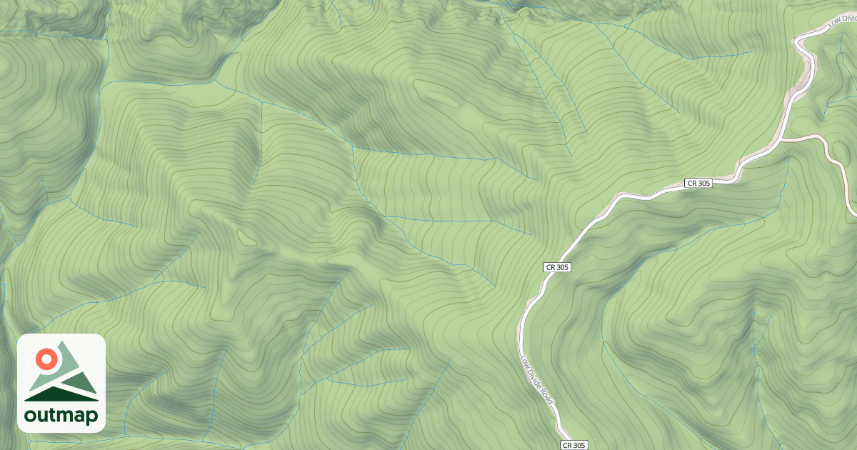 Map of ROWDY MTN
