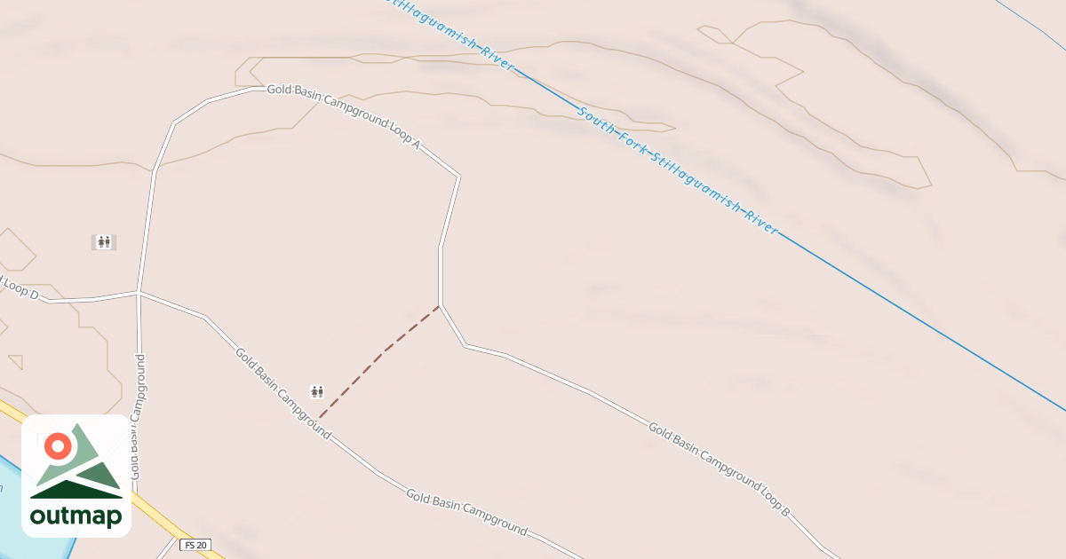 Map of GOLD BASIN CG-A