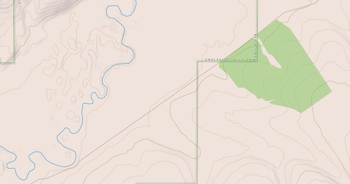Map preview of Willow to Nome Winter Trail