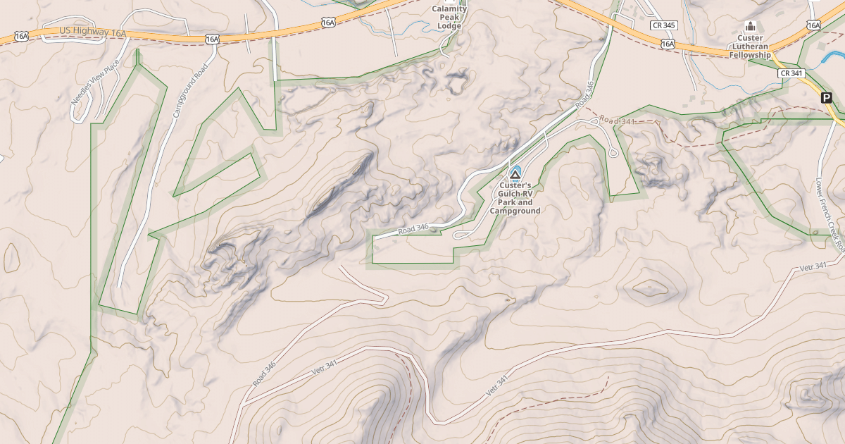 Map preview of CUSTER MTN CUT-OFF