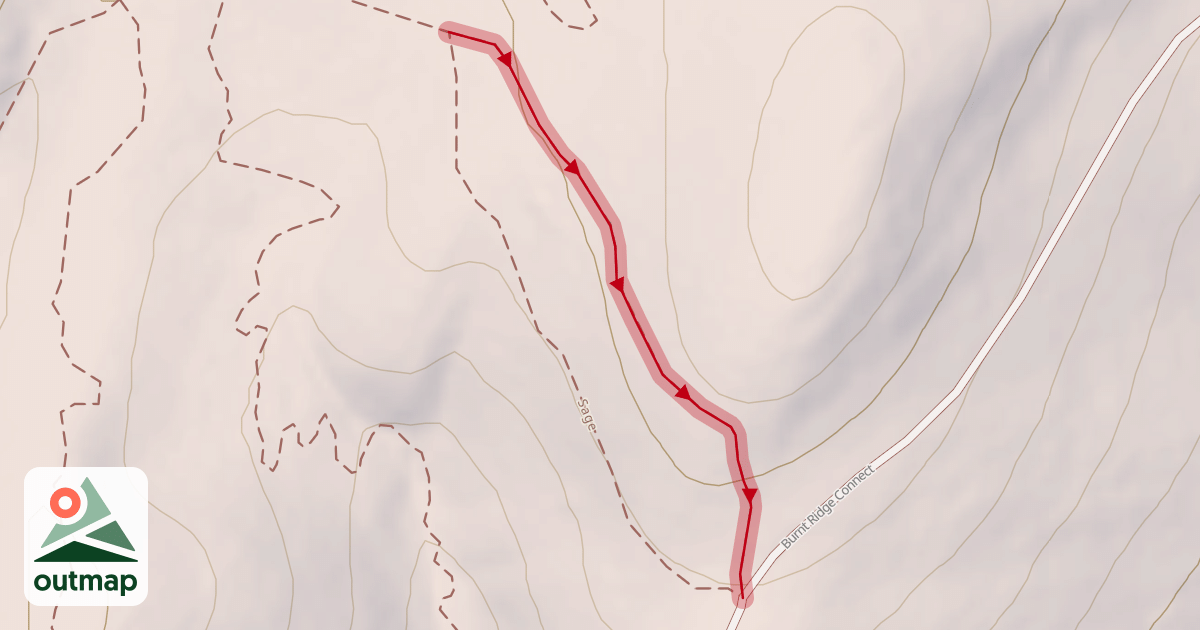 Map of Old Burnt Ridge