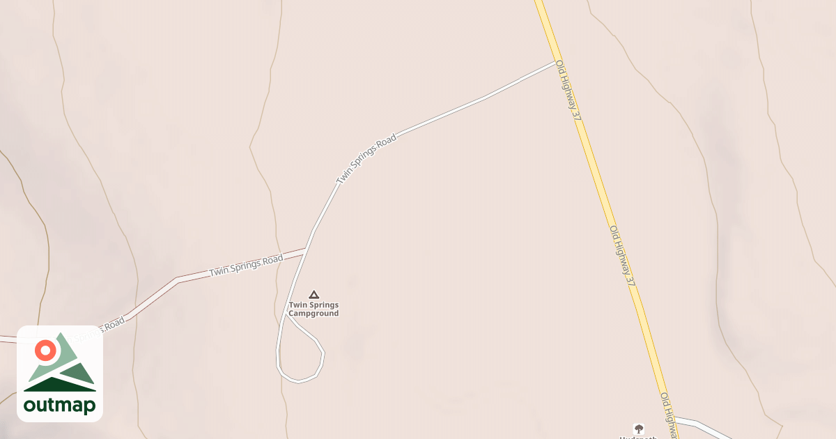 Map of TWIN SPRINGS DISPERSED AREA