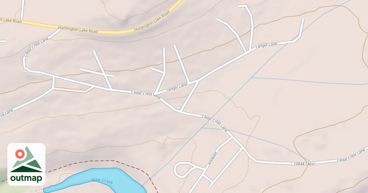 Map of CEDAR CREST
