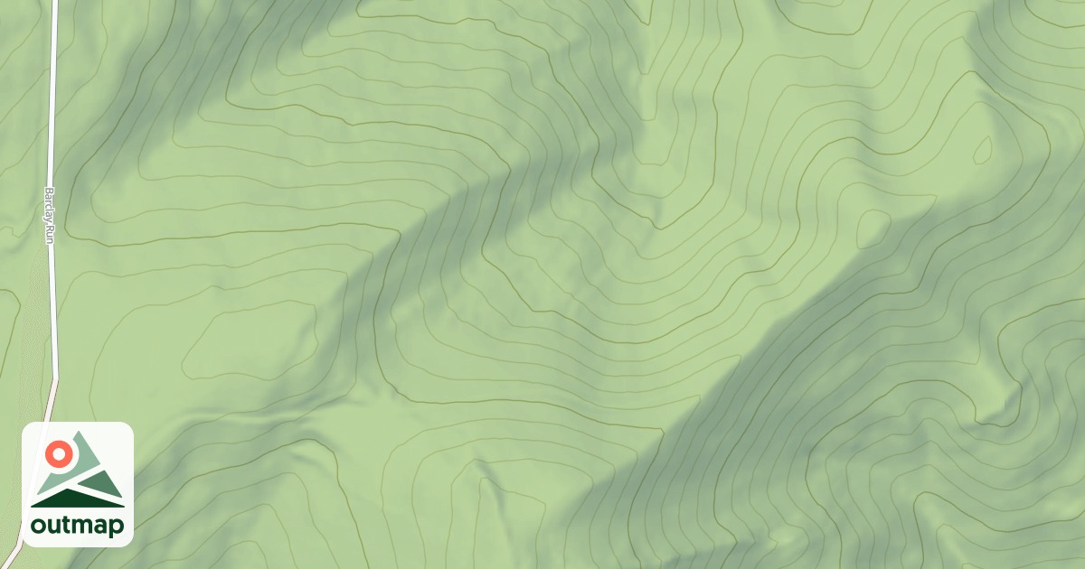 Map of BRUSHY MTN RDG-A
