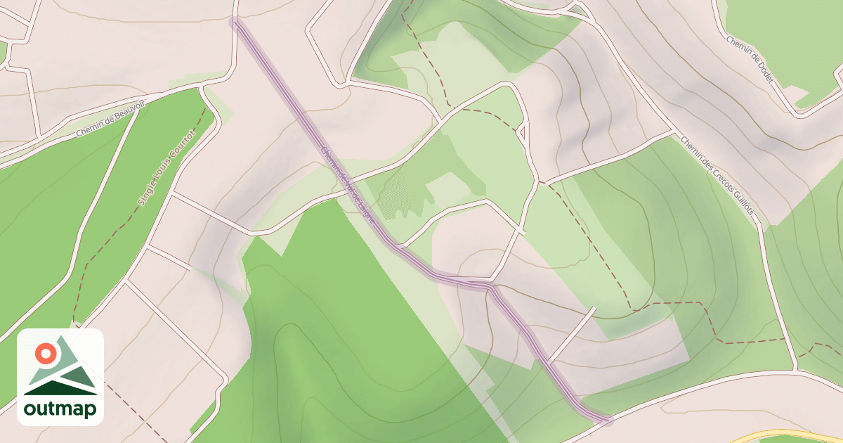 Map of Chemin de Val de Laigne
