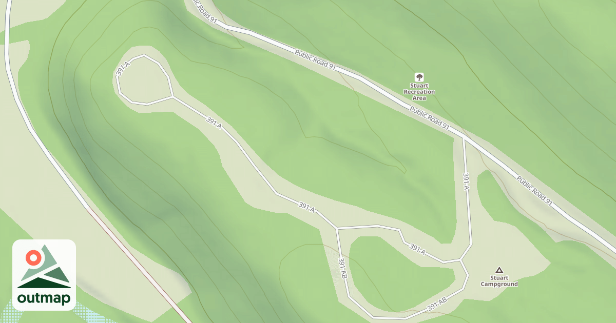 Map of STUART REC AREA CG-A