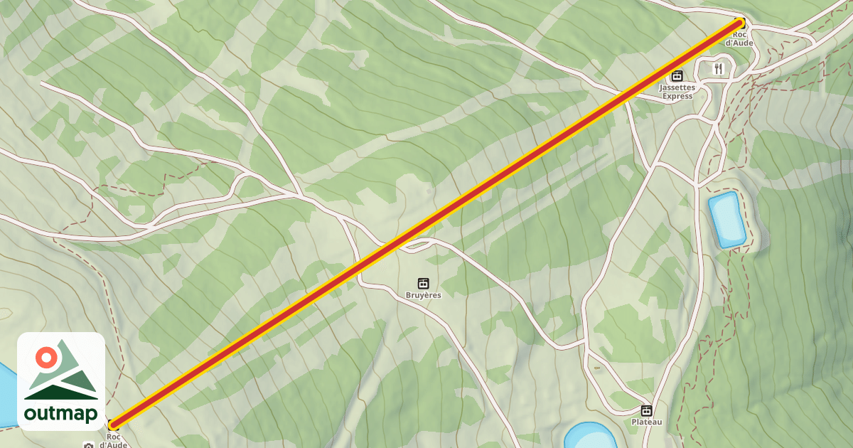 Map of Roc d'Aude