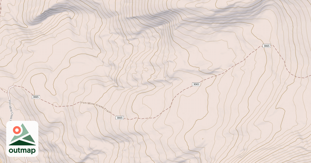 Map of Iron Mine Creek