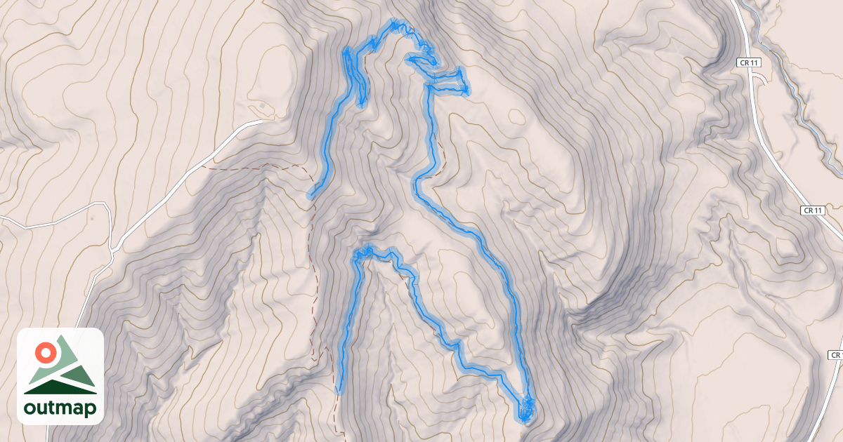 Map of Hidden Valley Trail