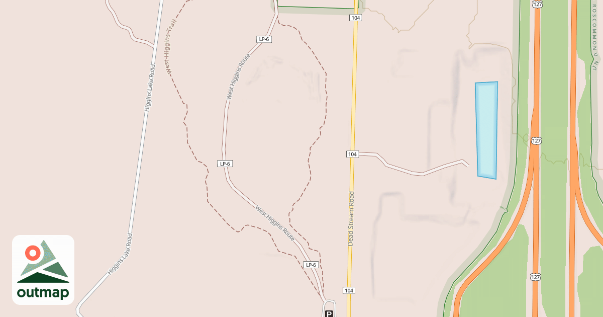 Map of West Higgins Trail