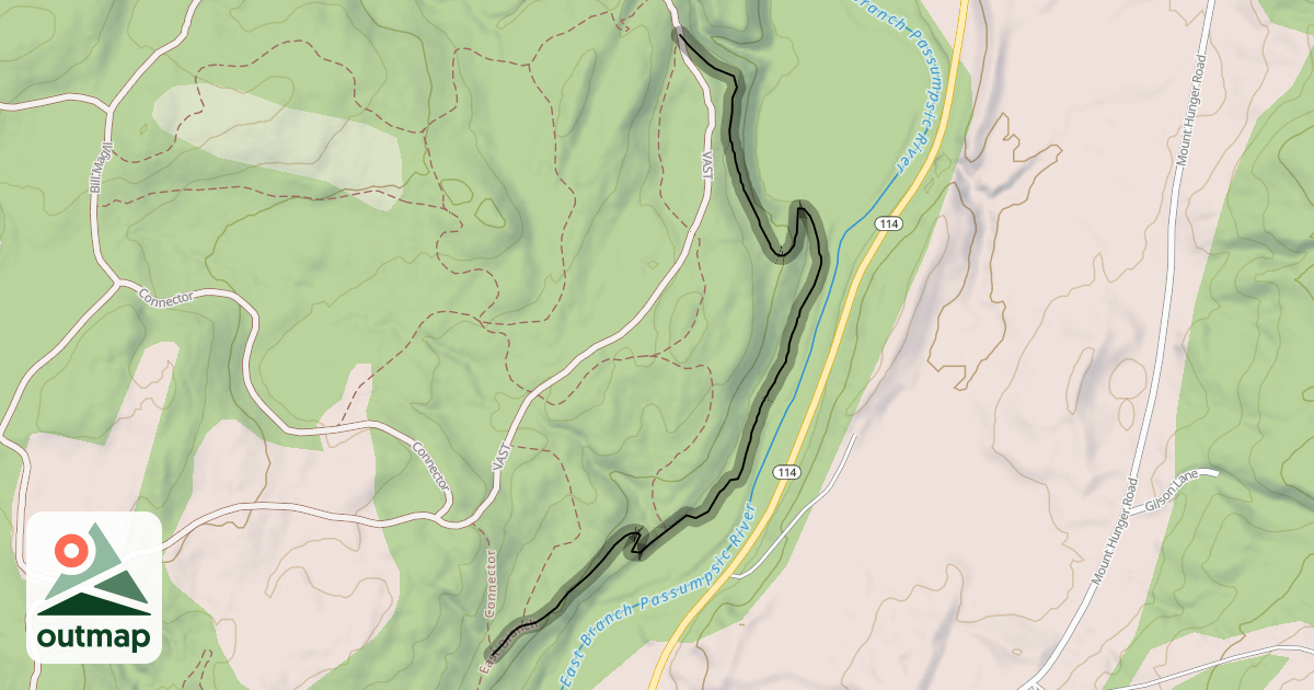 Map of East Branch