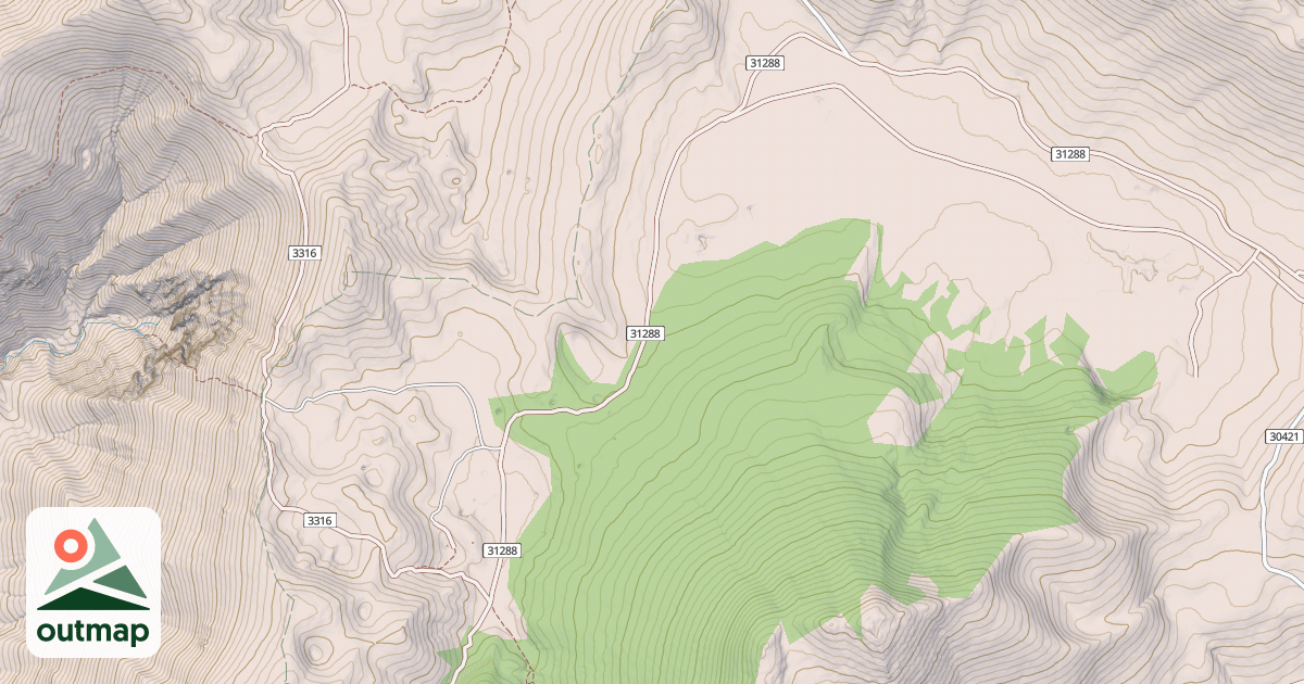 Map of HORSESHOE BASIN