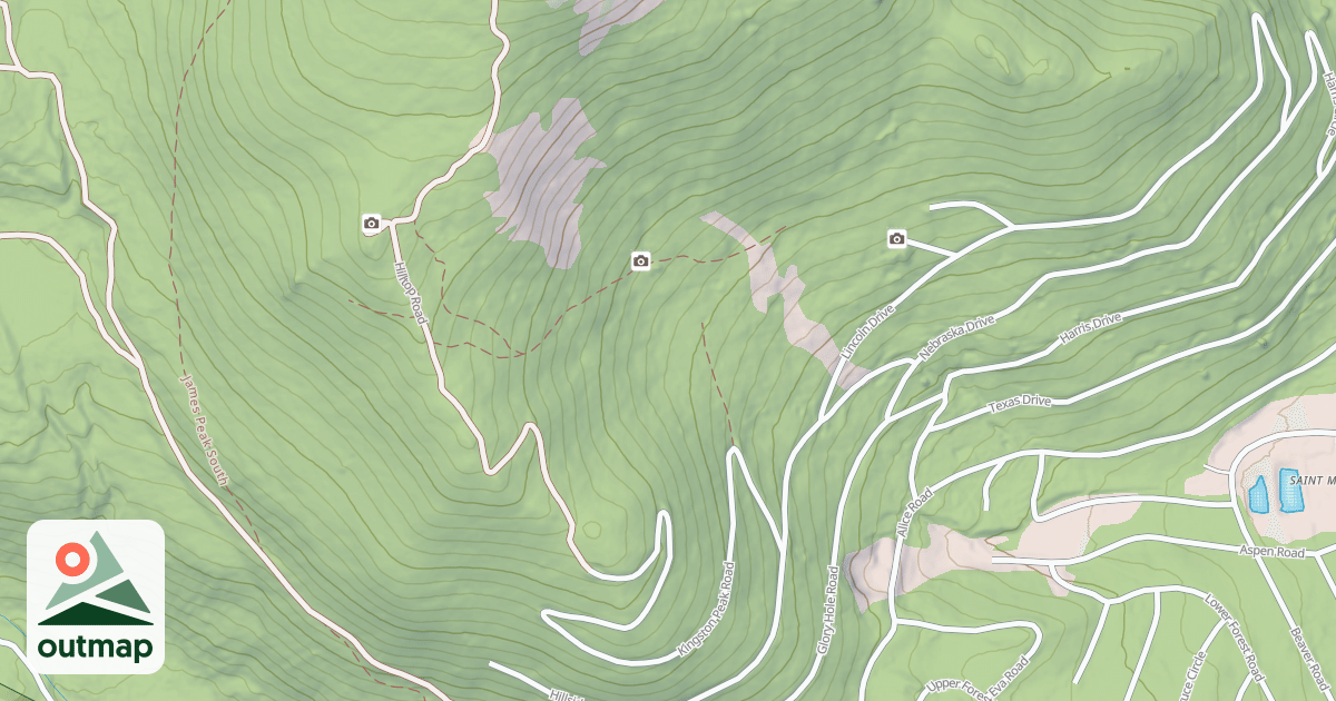 Map of KINGSTON PEAK