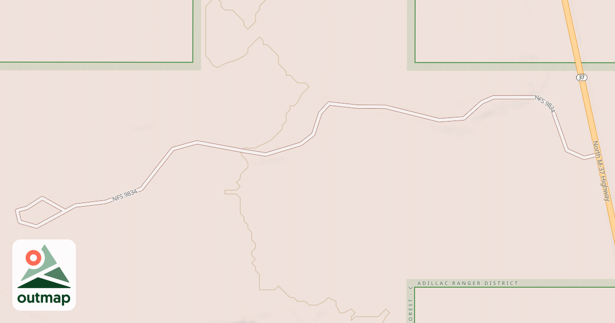 Map of 9834