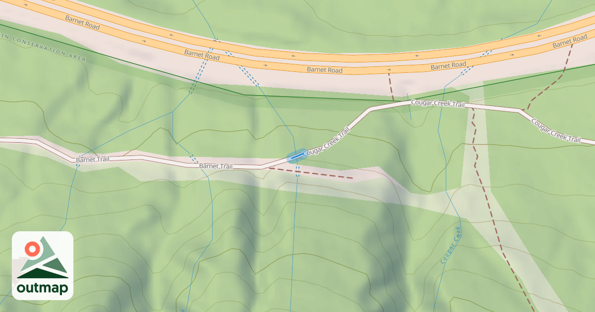 Map of Cougar Creek Trail