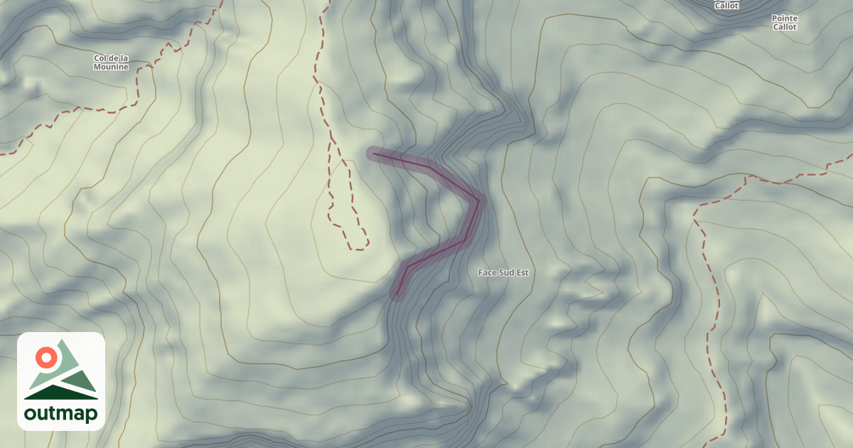 Map of Climbing Crag