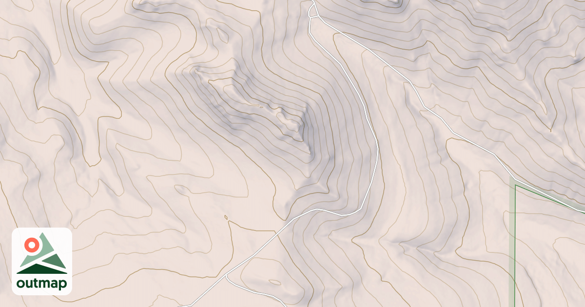 Map of CUSTER PEAK