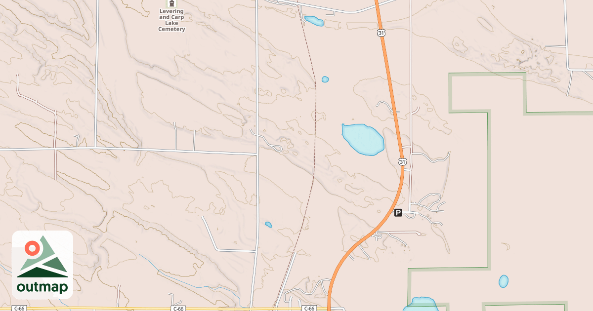 Map of North Western State Trail