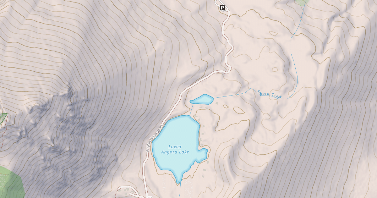 Map preview of ANGORA RESORT SERVICE ROAD