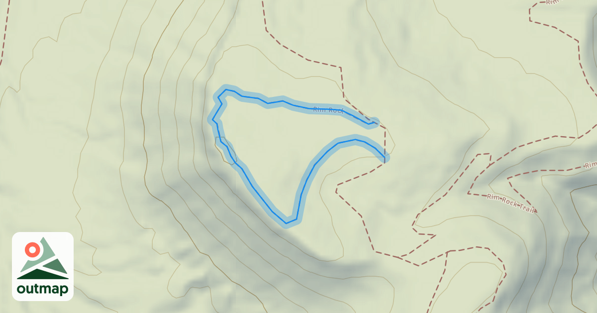 Map of Rim Rock