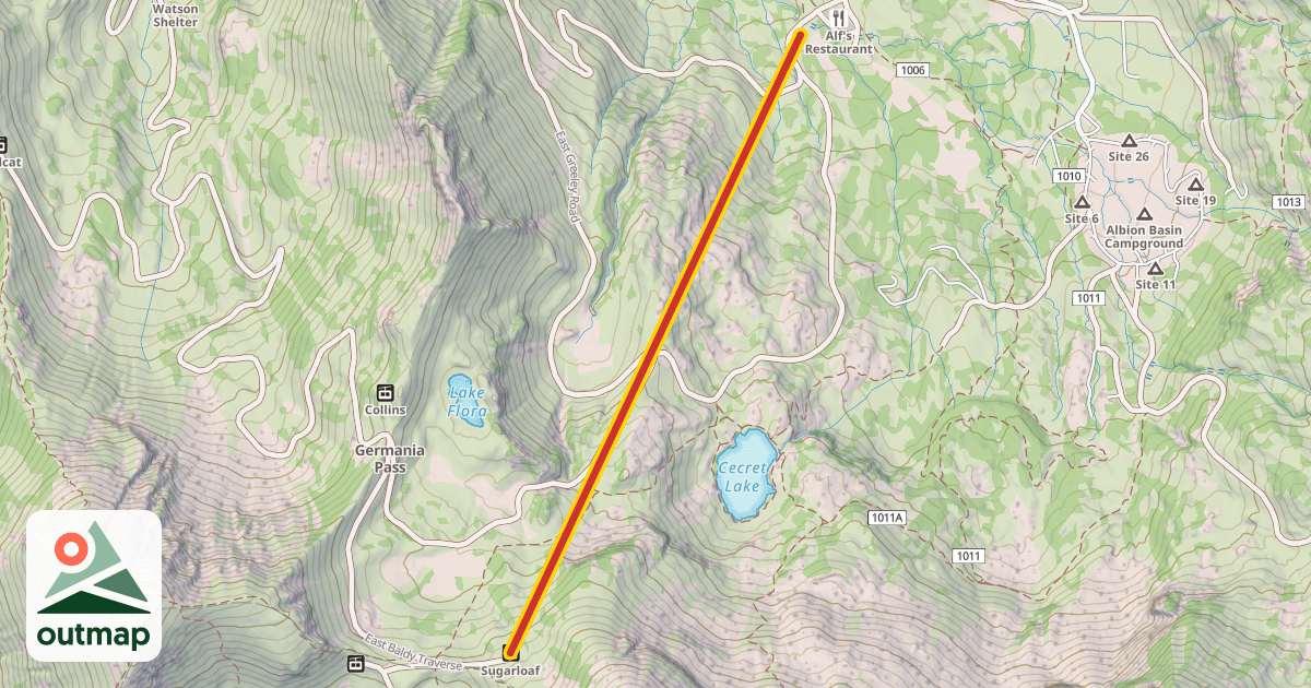 Map of Sugarloaf
