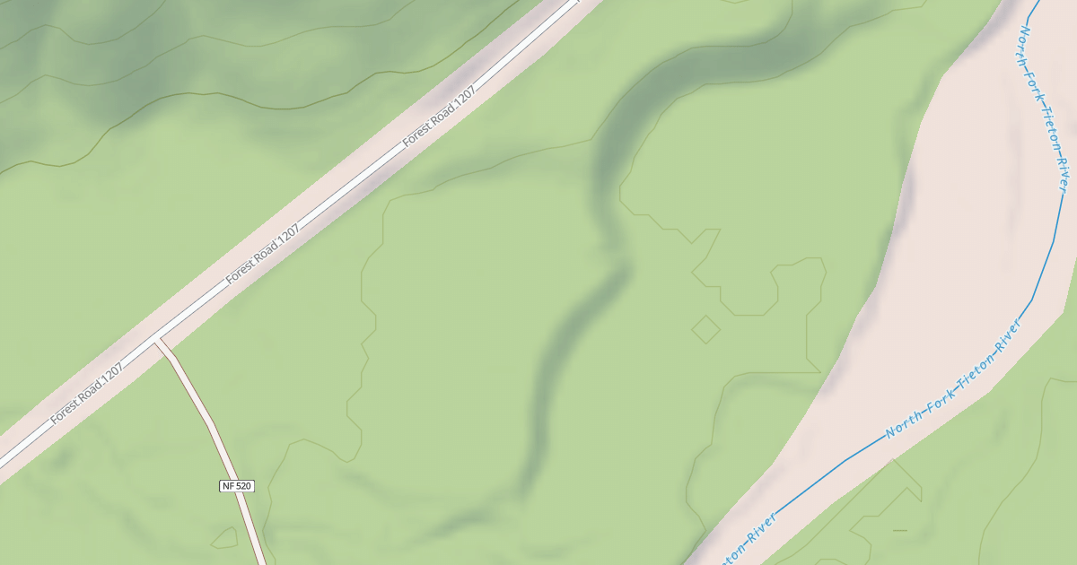 Map preview of USFS National Forest System Roads {5EBC0571-2D6E-4C2A-93AC-4FC2BBDCAEA8}