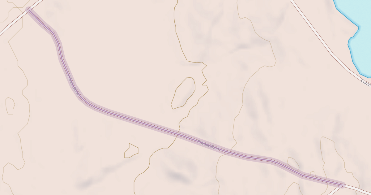 Map preview of Private Road