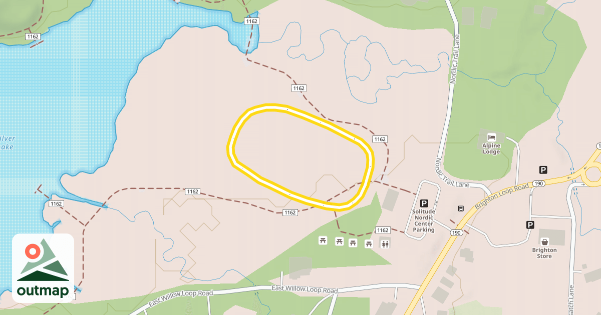 Map of Lake Flat