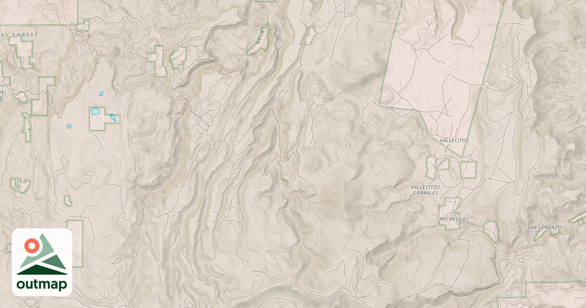 Map of CIENEGA REDONDA