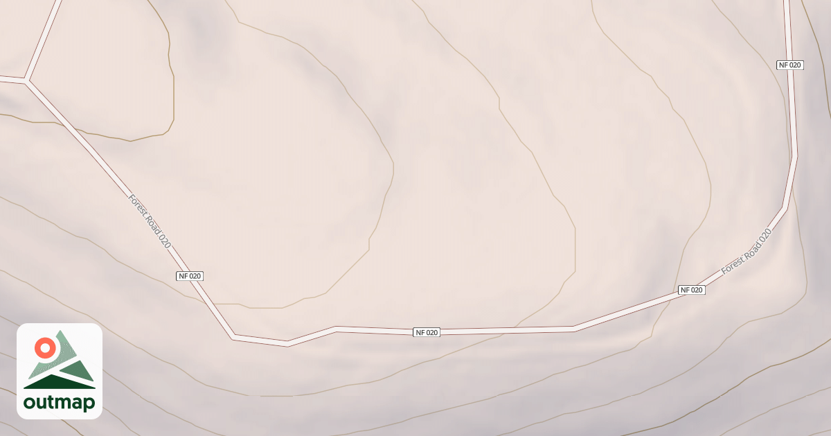 Map of HOGBACK RIDGE SOUTH