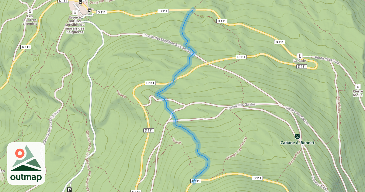 Map of Petit Faon