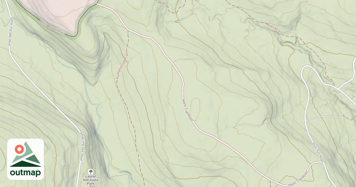 Map of Laurel Hill State Park Trails