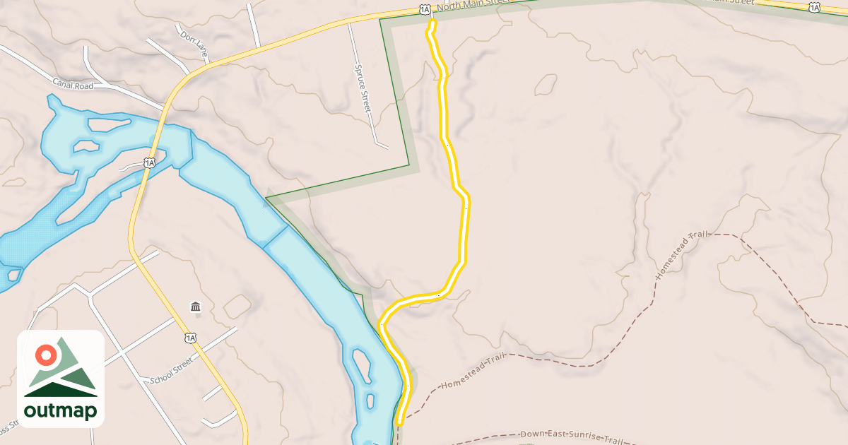 Map of Money Island Trail