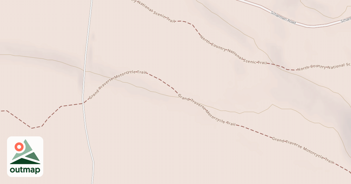 Map of Grand Traverse Motorcycle Trail