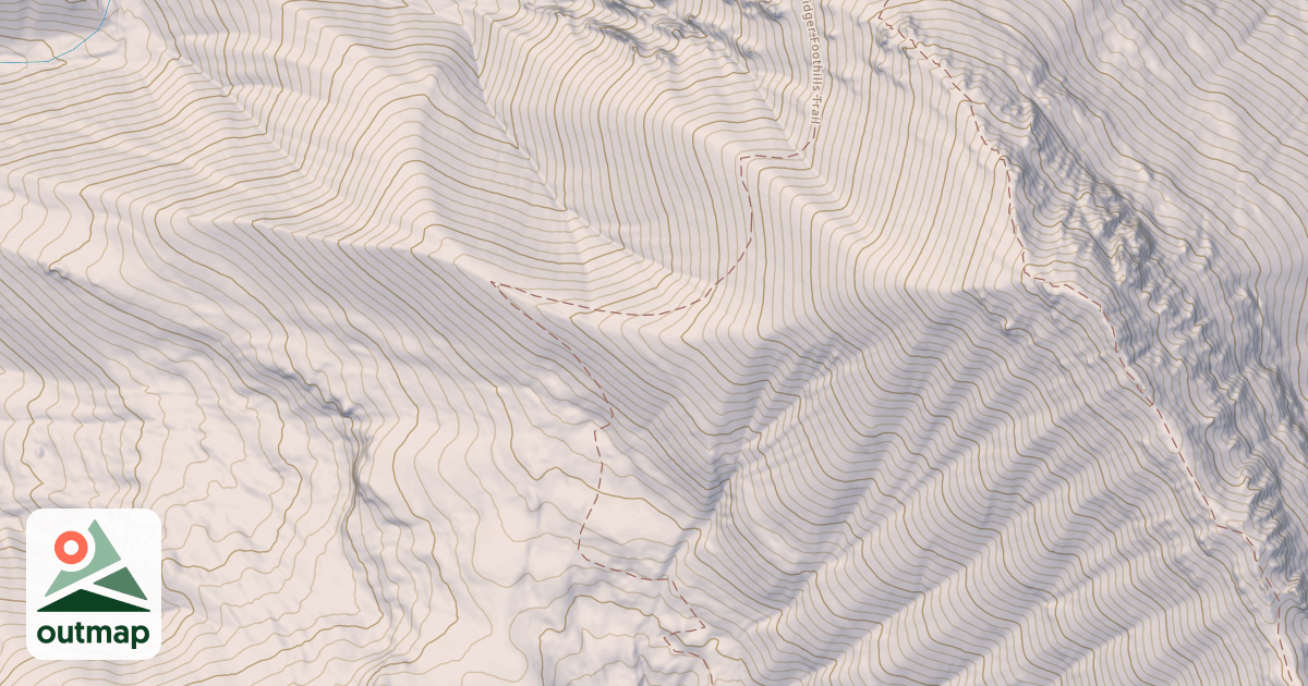Map of Bridger Foothills