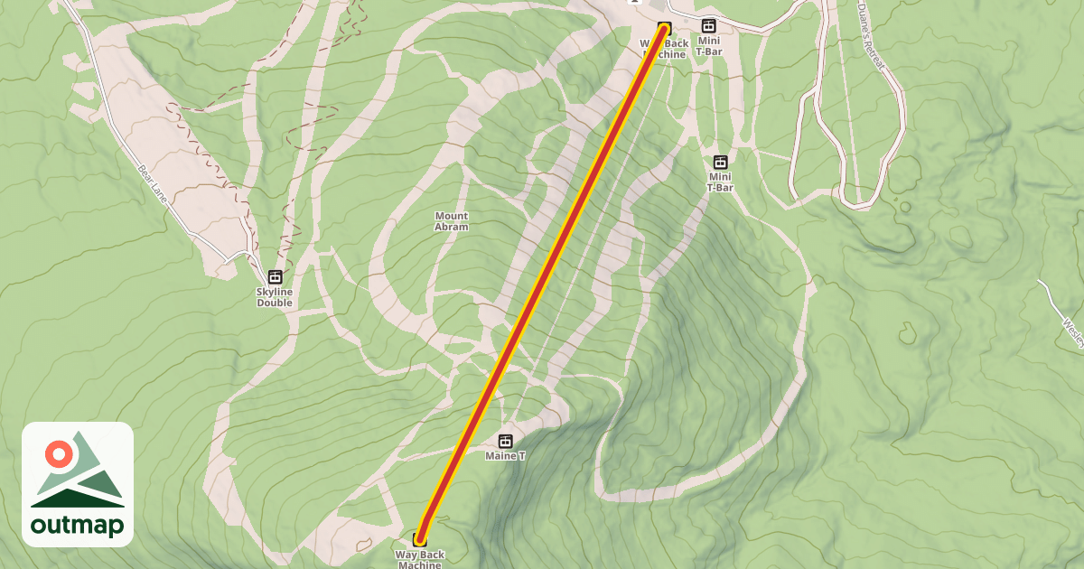 Map of Way Back Machine