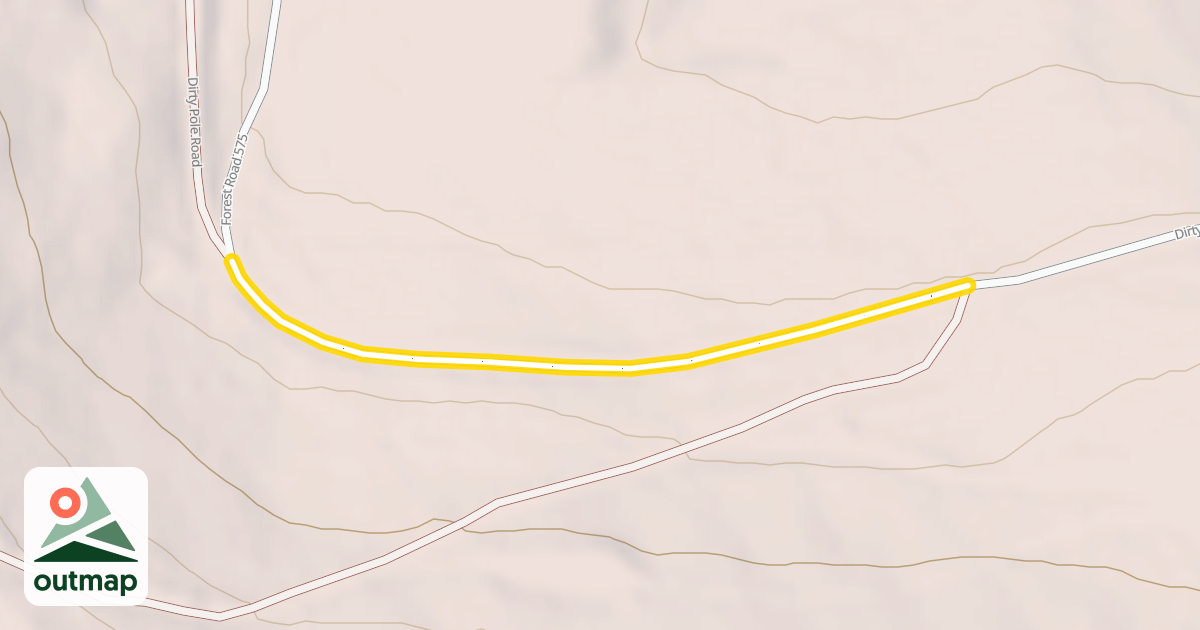 Map of Dirty Pole Road