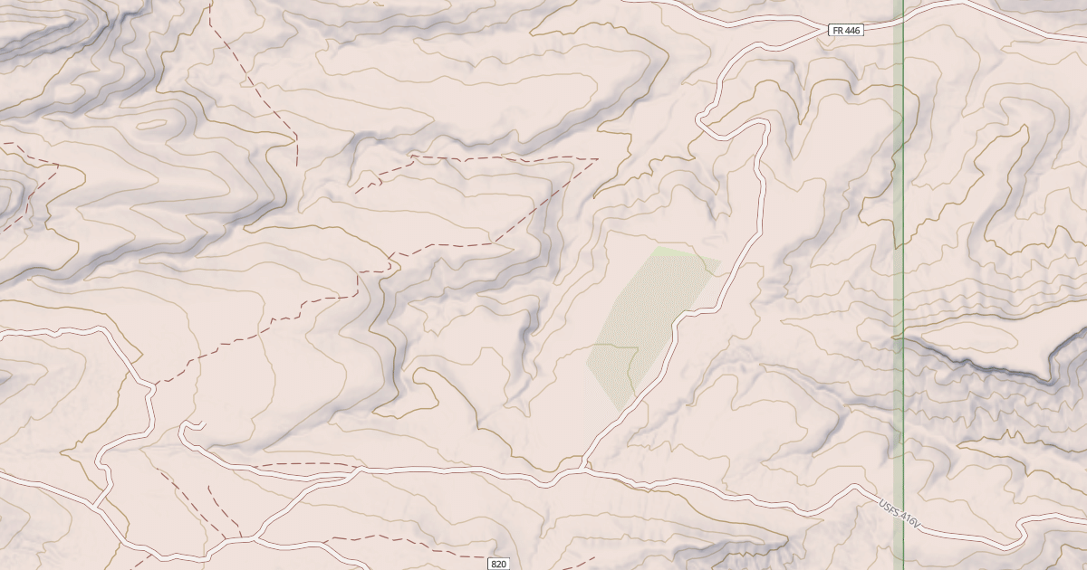 Map preview of USFS National Forest System Roads {BC60E8DC-179D-4E3B-8401-734DD6A5C5F9}