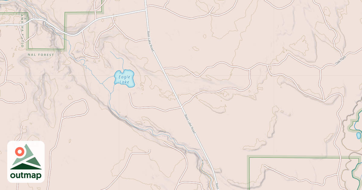 Map of BASS LAKE