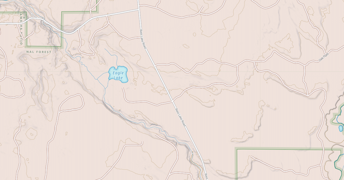 Map preview of BASS LAKE