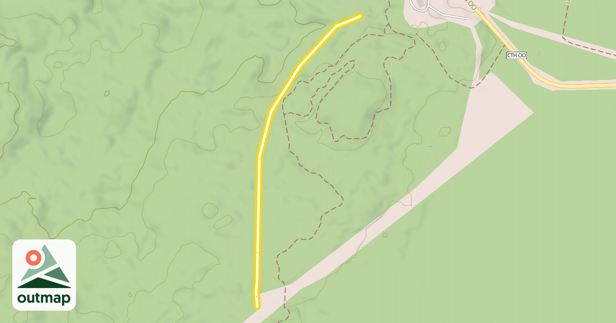 Map of Old Birkie Skate Trail