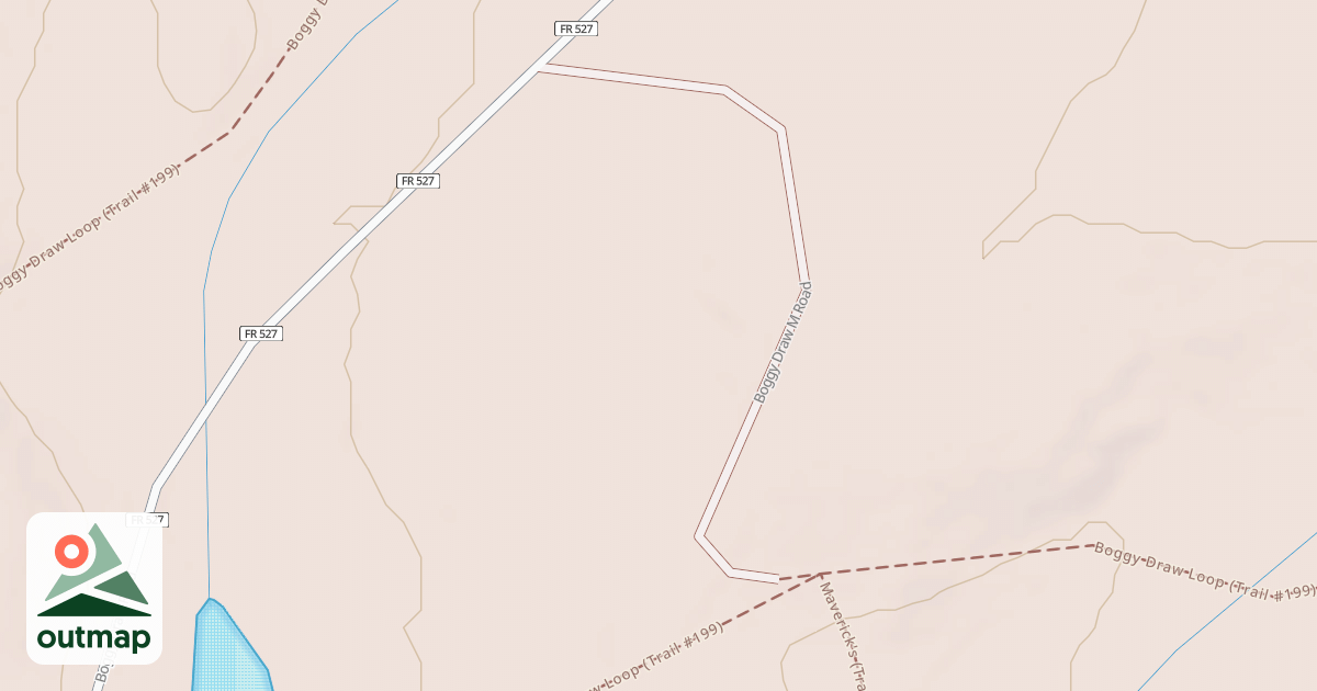Map of BOGGY DRAW M