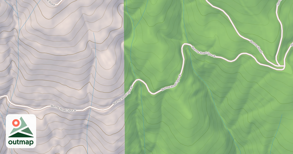 Map of BURMA ROAD SPUR B