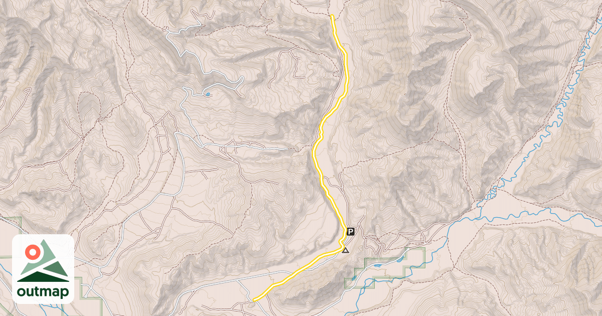 Map of Cottonwood Snowmobile Trail